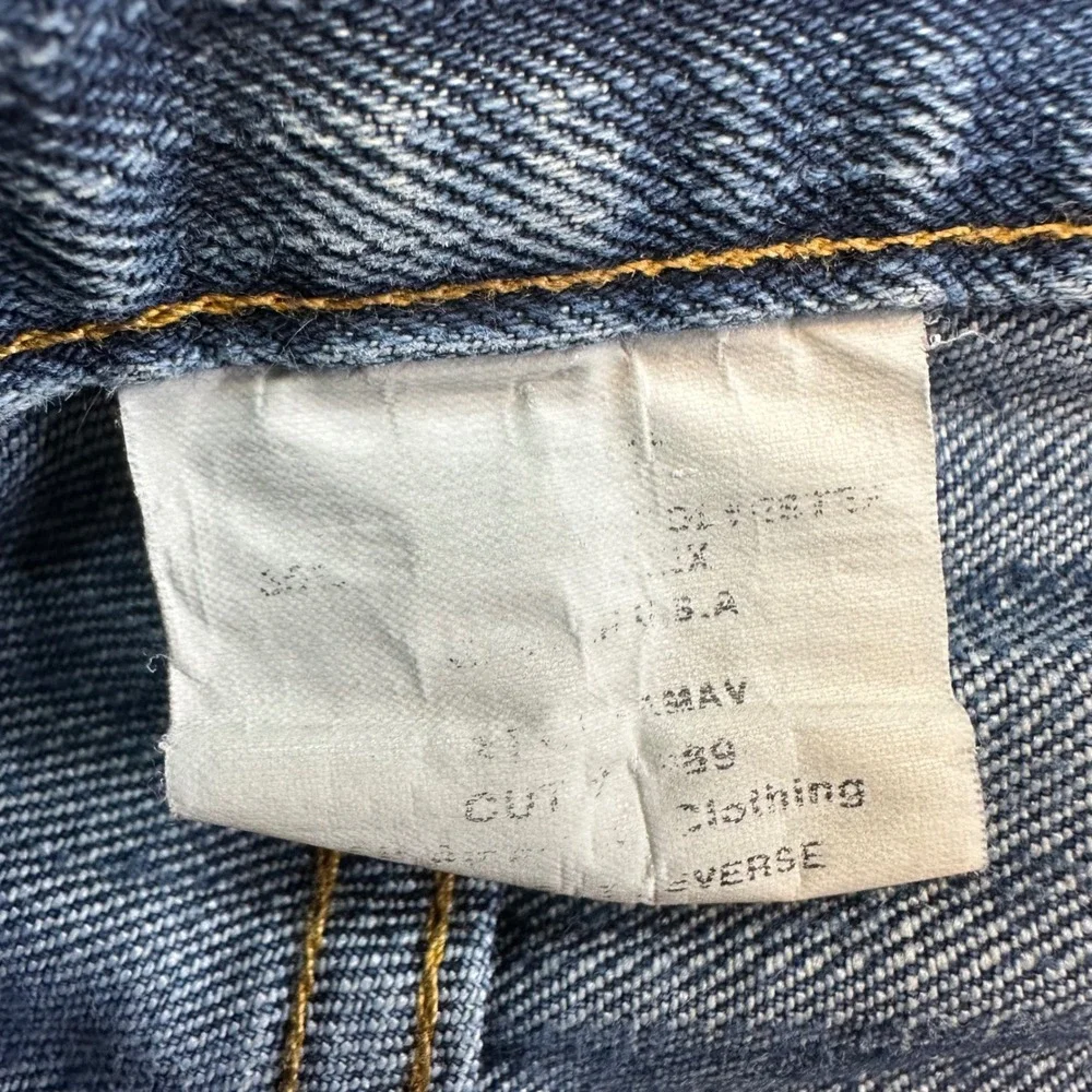 All American Clothing Straight Jeans Mens Size 32x30 Blue Distressed